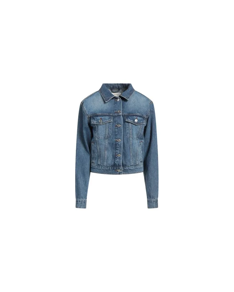 Trussardi JACKEN & MÄNTEL - Jeansjacken/Mäntelauf YOOX.COM Blau