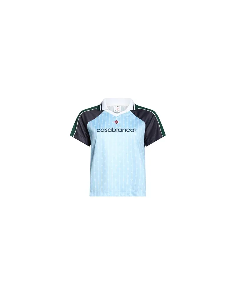 Casablanca Paris TOPS - Poloshirtsauf YOOX.COM Hellblau