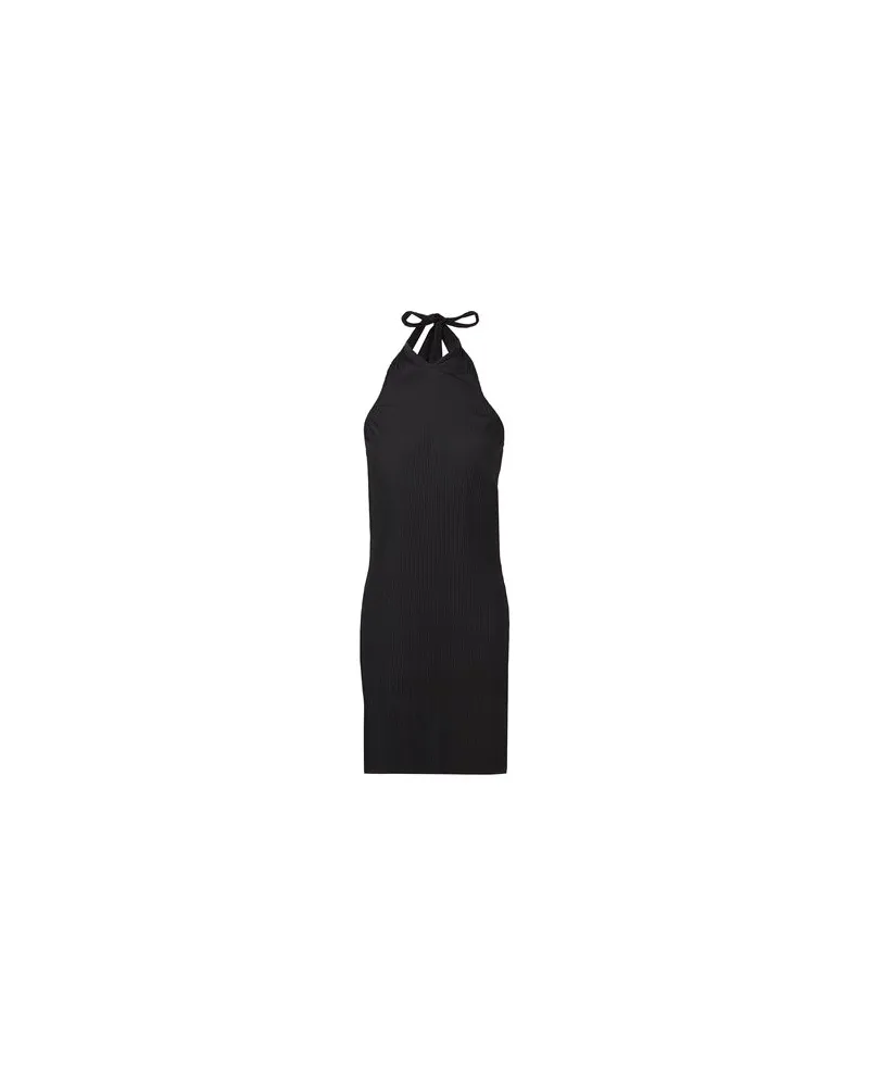 8 by Yoox CRINKLED HALTER MINI DRESS  - KLEIDER - Midi-Kleiderauf YOOX.COM Schwarz