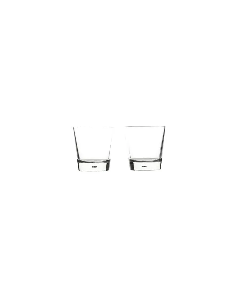 Fornasetti SET OF 2 - Tema e Variazioni n. 82  - ESSEN & KÜCHE - Gläser und Krügeauf YOOX.COM Transparent