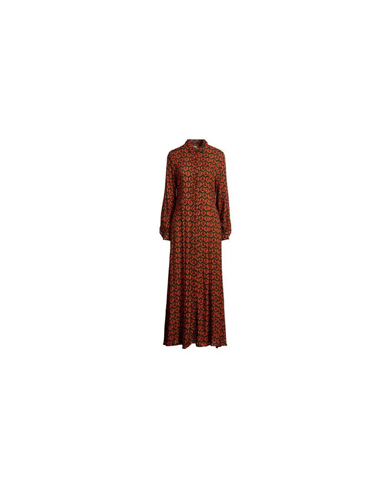 Alessandro Enriquez KLEIDER - Maxi-Kleiderauf YOOX.COM Dunkelgrün