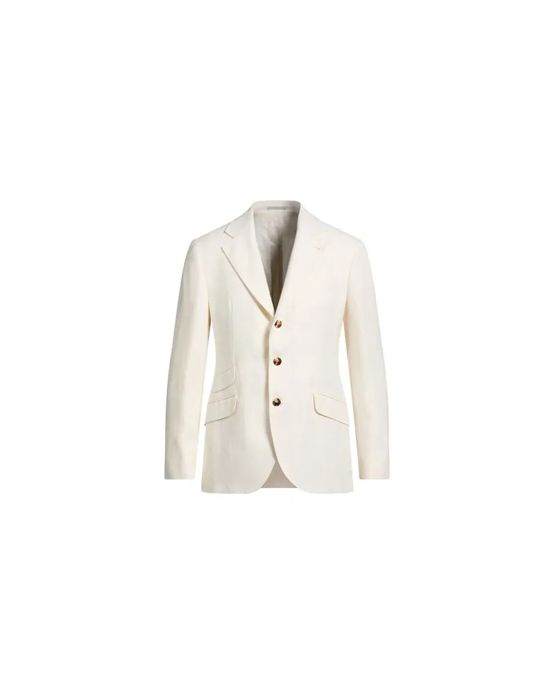 Brunello Cucinelli ANZÜGE und CO-ORDS - Blazersauf YOOX.COM Cremeweiß