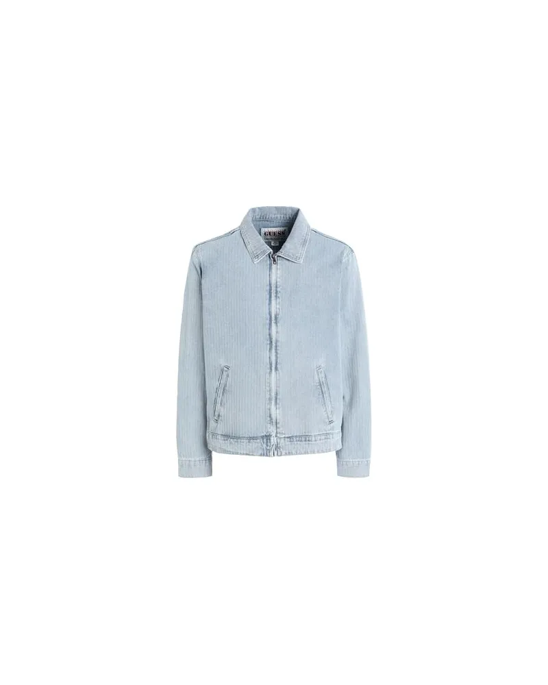 Guess JACKEN & MÄNTEL - Jeansjacken/Mäntelauf YOOX.COM Blau