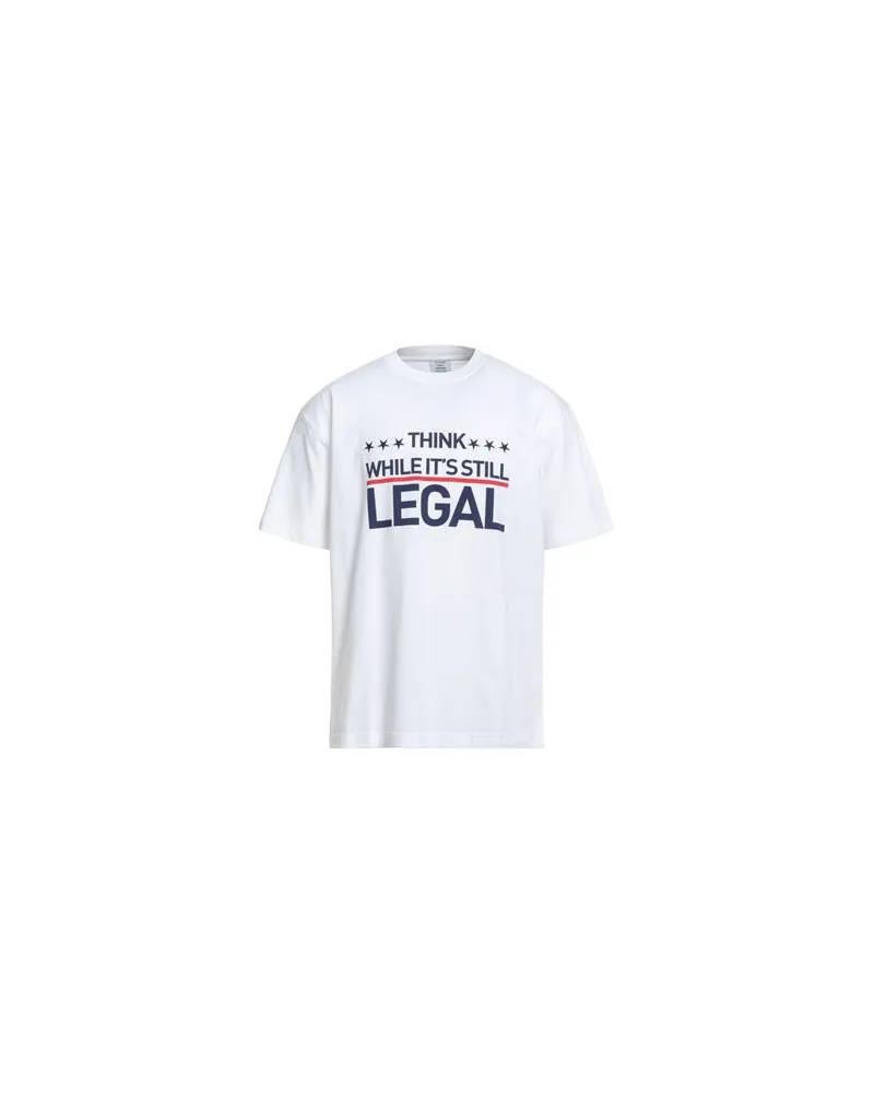 VETEMENTS TOPS - T-shirtsauf YOOX.COM Weiß