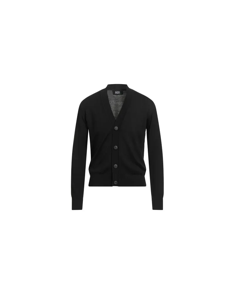 Alpha Studio STRICKWAREN - Strickjackenauf YOOX.COM Schwarz