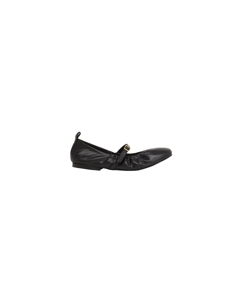 8 by Yoox LEATHER MARY JANE BALLET FLATS  - SCHUHE - Ballerinasauf YOOX.COM Schwarz