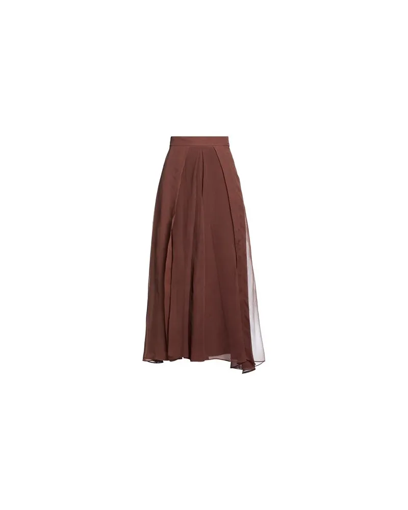 Brunello Cucinelli HOSEN & RÖCKE - Maxi-Röckeauf YOOX.COM Schokobraun