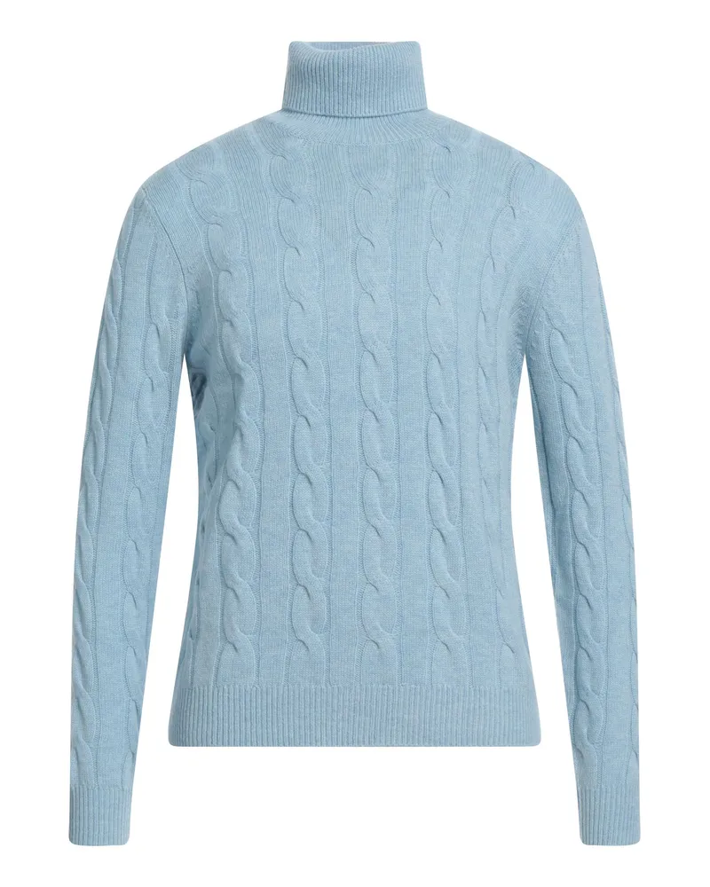 Malo Rollkragenpullover Himmelblau