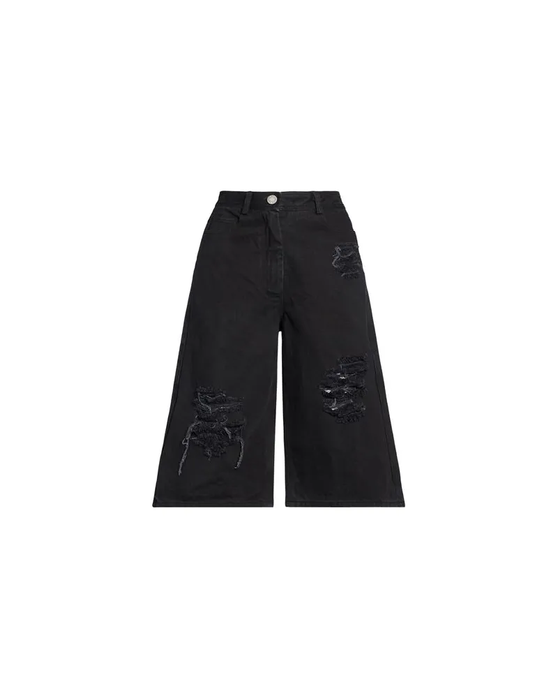 Isabel Benenato HOSEN & RÖCKE - Jeansshortsauf YOOX.COM Schwarz