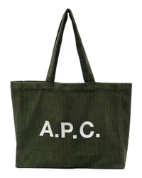 A.P.C. Schultertasche Dunkelgrün