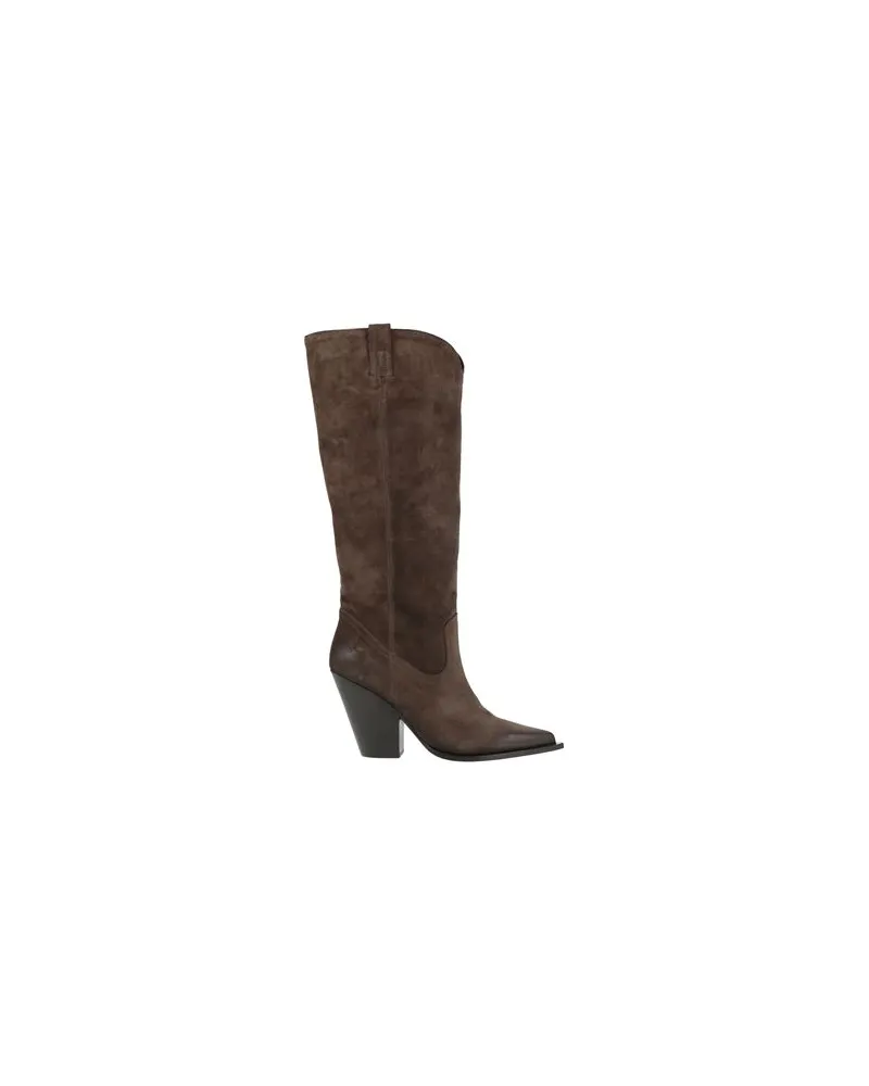 Elena Iachi SCHUHE - Stiefelauf YOOX.COM Dunkelbraun