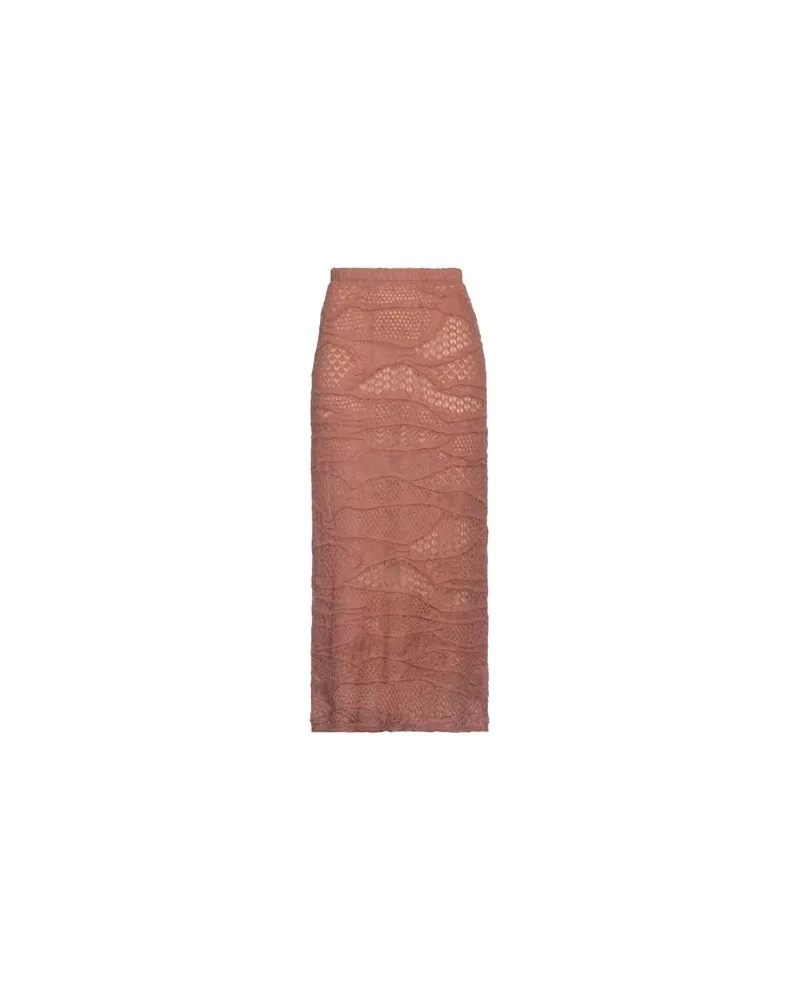 ALYSI CRÈME - HOSEN & RÖCKE - Midi-Röckeauf YOOX.COM Braun
