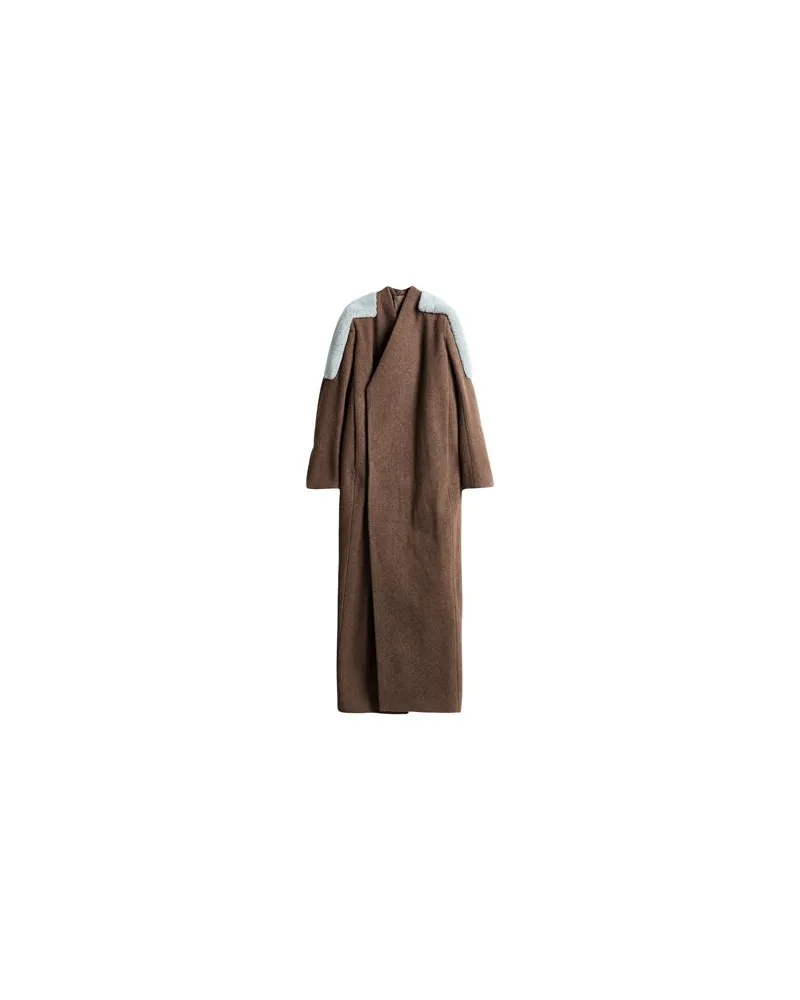 Rick Owens JACKEN & MÄNTEL - Mäntelauf YOOX.COM Braun