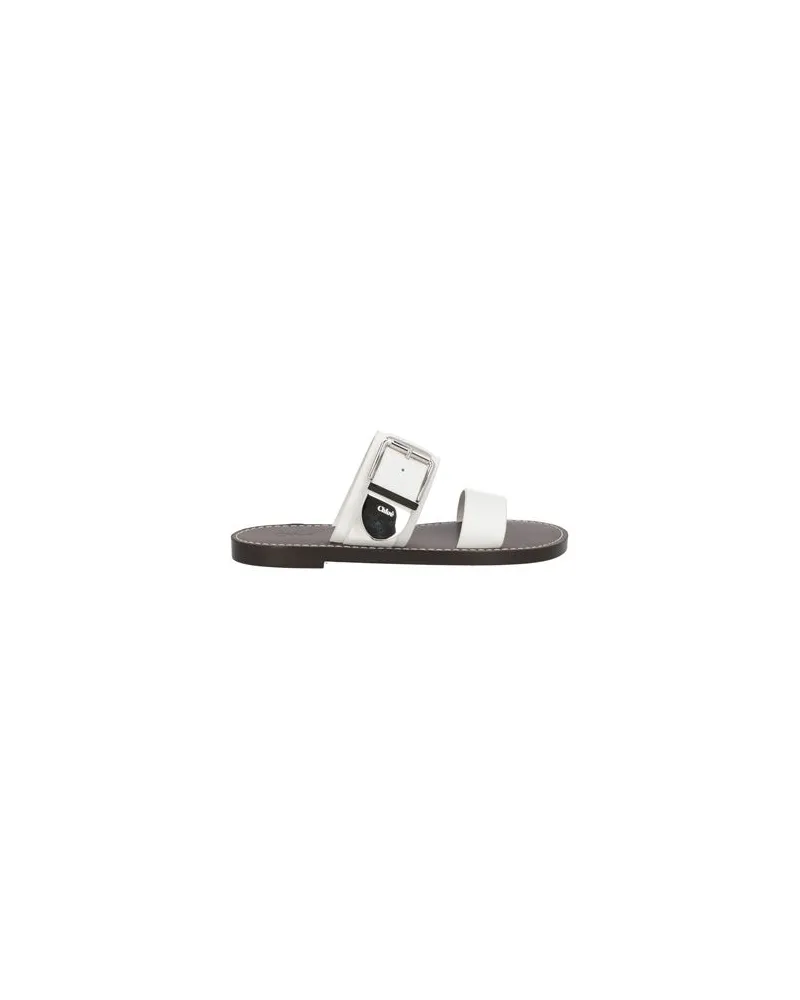 Chloé SCHUHE - Sandalenauf YOOX.COM Weiß