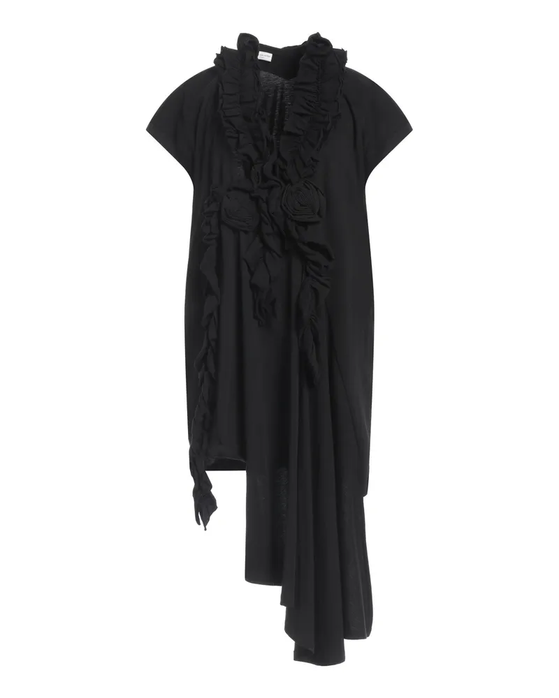 Dries van Noten Mini-Kleid Schwarz