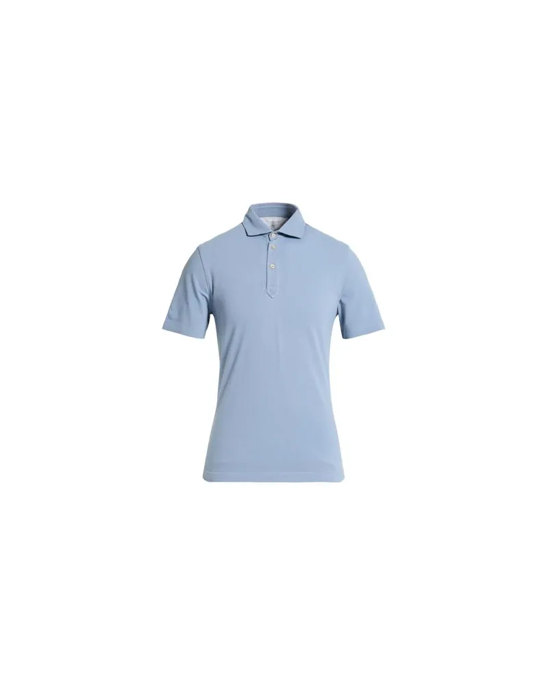 Brunello Cucinelli TOPS - Poloshirtsauf YOOX.COM Taubenblau