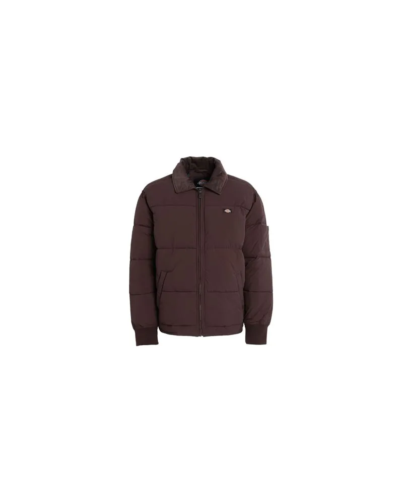 Dickies OVERBROOK EISENHOWER PUFFER  - JACKEN & MÄNTEL - Pufferjacken & Daunenjackenauf YOOX.COM Schokobraun