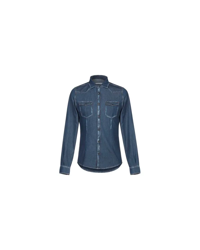 Daniele Alessandrini TOPS - Jeanshemdenauf YOOX.COM Blau