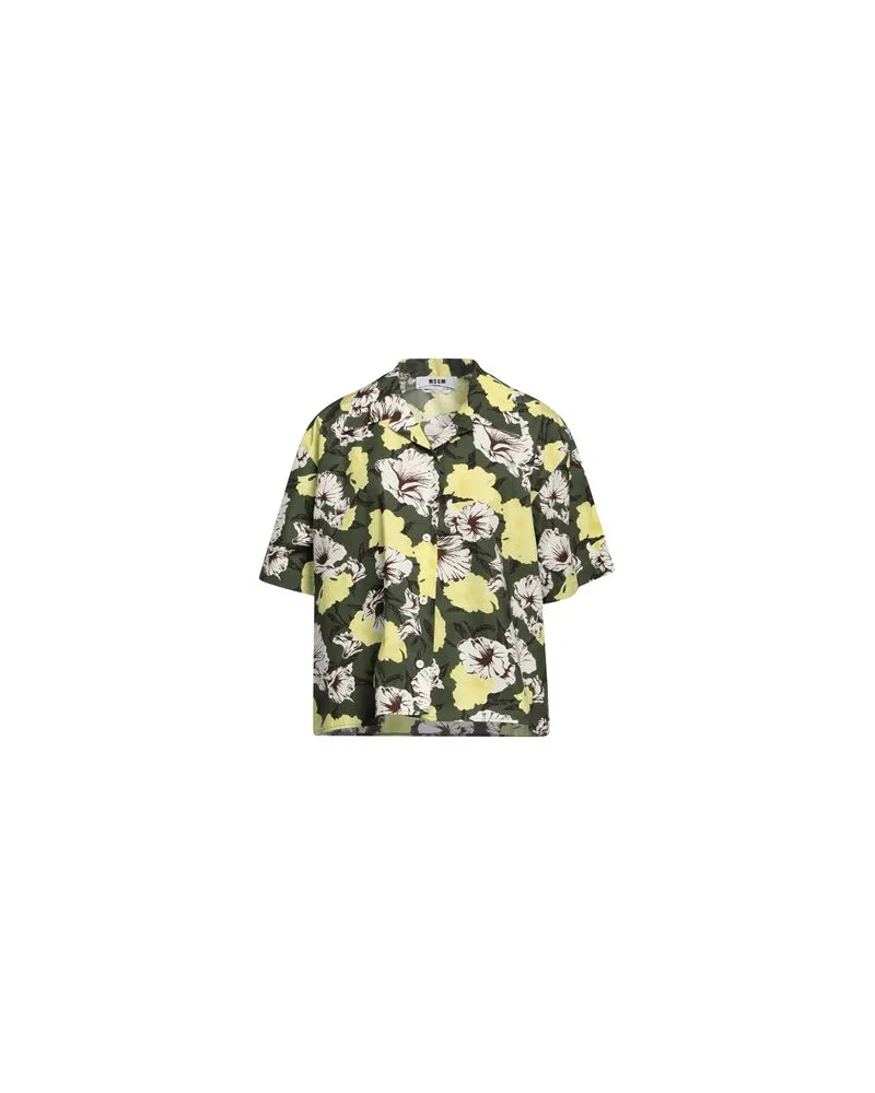 MSGM TOPS - Hemdenauf YOOX.COM Dunkelgrün