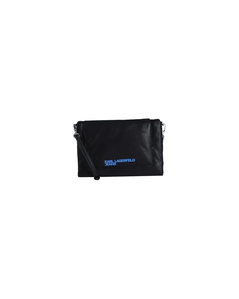 Karl Lagerfeld MODERN COATED DENIM CROSSBODY  - TASCHEN - Umhängetascheauf YOOX.COM Schwarz