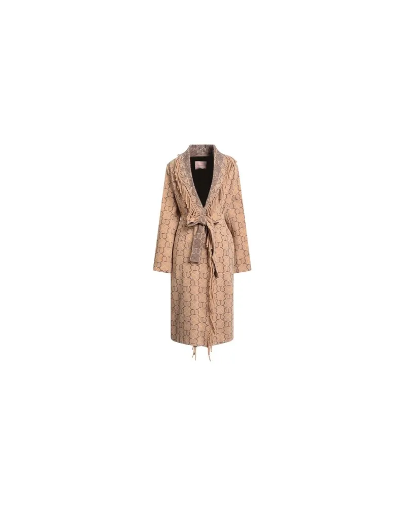 Twin-Set JACKEN & MÄNTEL - Mäntelauf YOOX.COM Kamel