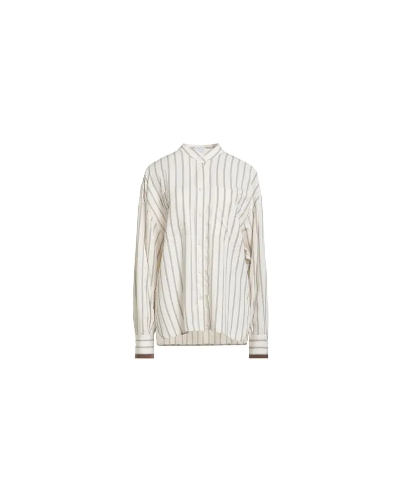 Brunello Cucinelli TOPS - Hemdenauf YOOX.COM Elfenbein