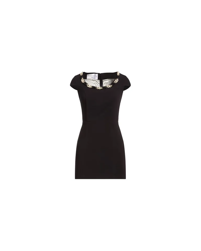 Elisabetta Franchi KLEIDER - Mini-Kleiderauf YOOX.COM Schwarz