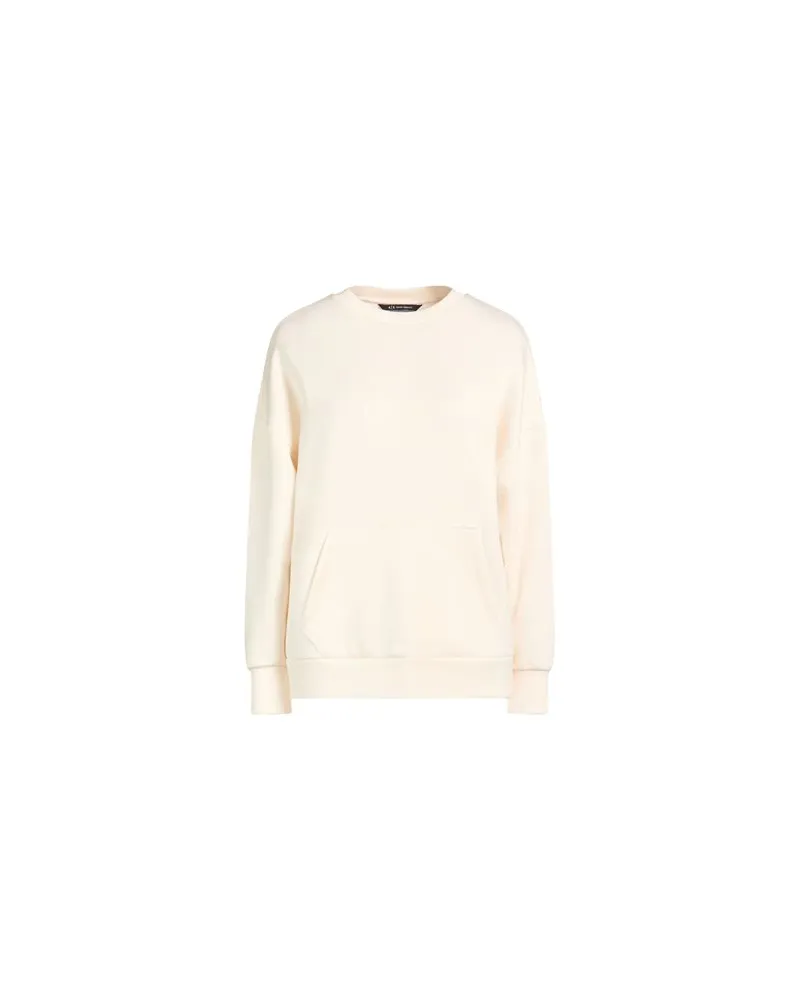 Armani Exchange TOPS - Sweatshirtsauf YOOX.COM Cremeweiß