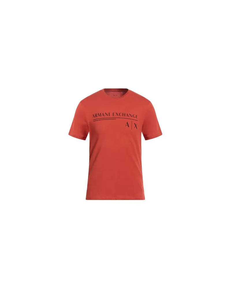 Armani Exchange TOPS - T-shirtsauf YOOX.COM Rostrot