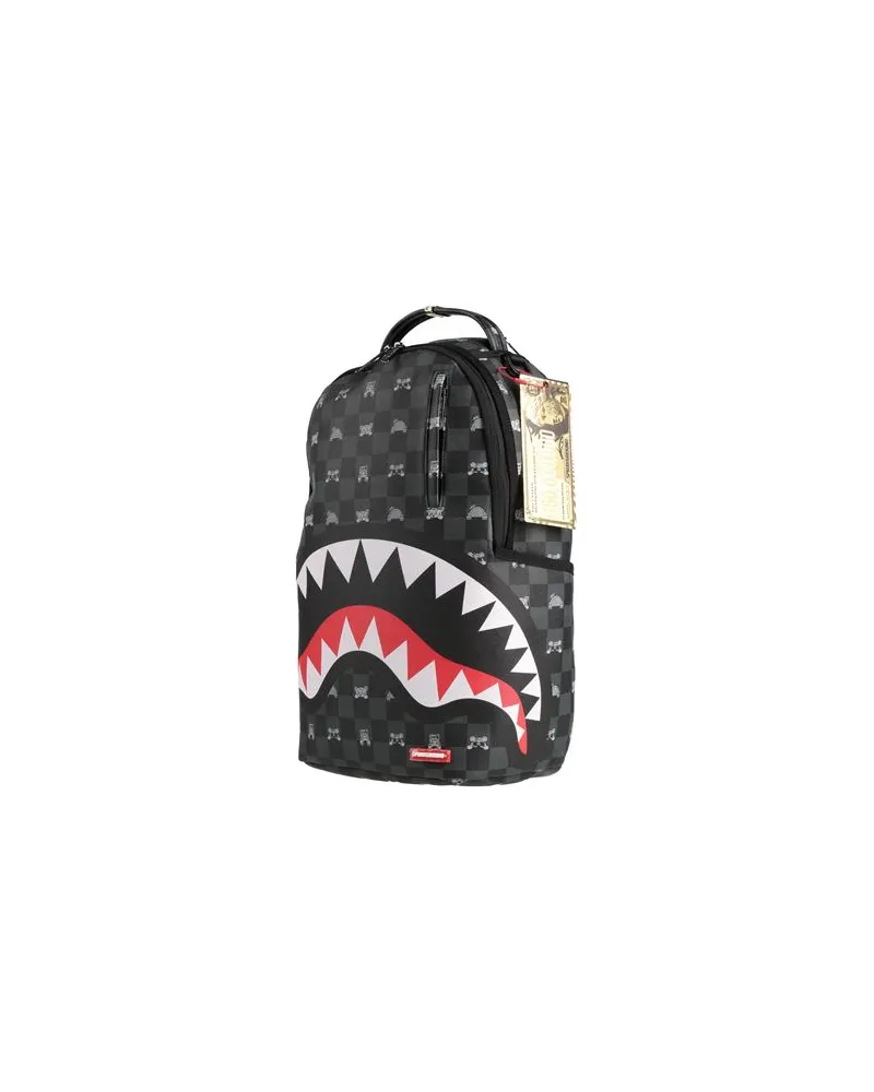 Sprayground GRAY PEEKING CHARACTER CHECK DLXSV BACKPACK - TASCHEN - Rucksäckeauf YOOX.COM Schwarz