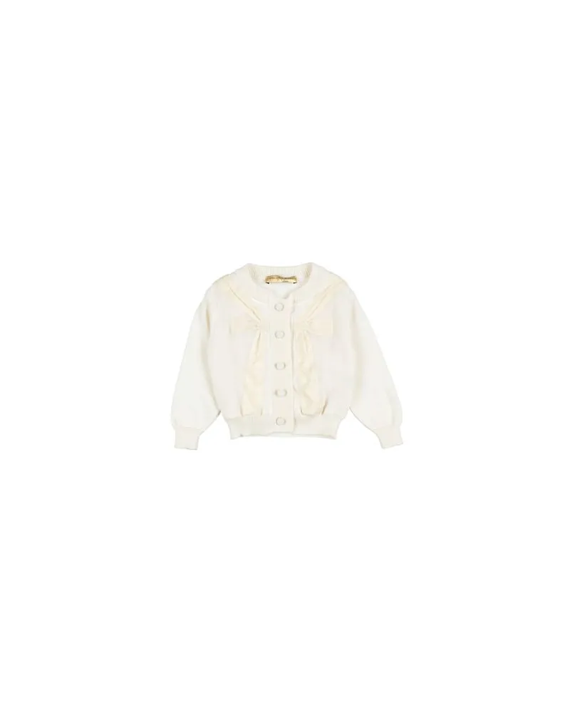 Stella McCartney Kids STRICKWAREN - Strickjackenauf YOOX.COM Cremeweiß