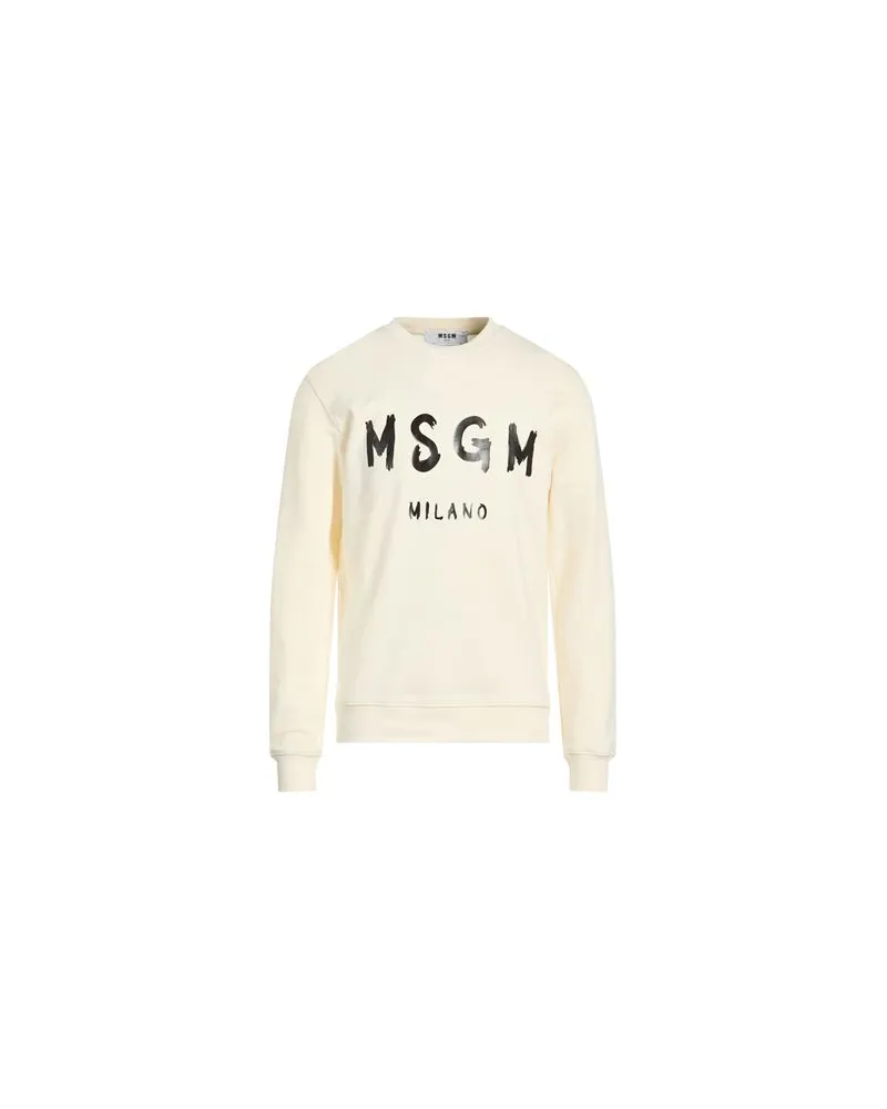 MSGM TOPS - Sweatshirtsauf YOOX.COM Cremeweiß