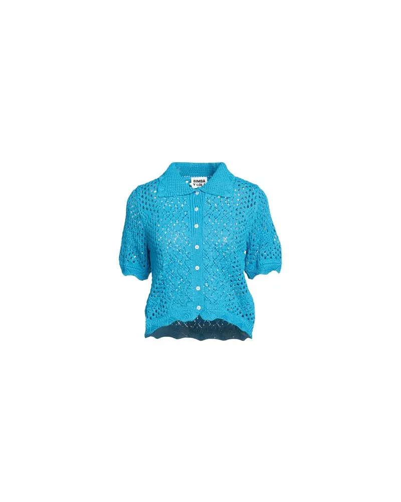 BIMBA Y LOLA STRICKWAREN - Strickjackenauf YOOX.COM Azurblau