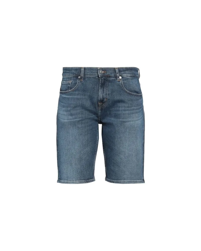 7 for all mankind HOSEN & RÖCKE - Jeansshortsauf YOOX.COM Blau