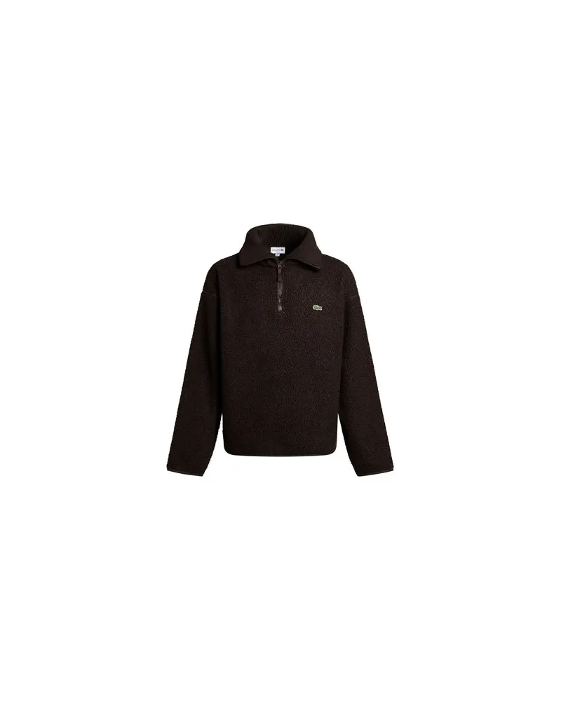 Lacoste TOPS - Sweatshirtsauf YOOX.COM Dunkelbraun