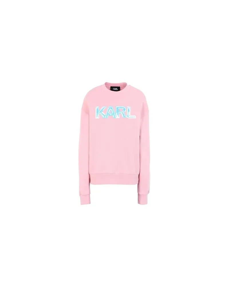 Karl Lagerfeld UNISEX BALLOON LOGO SWEAT  - TOPS - Sweatshirtsauf YOOX.COM Rosa