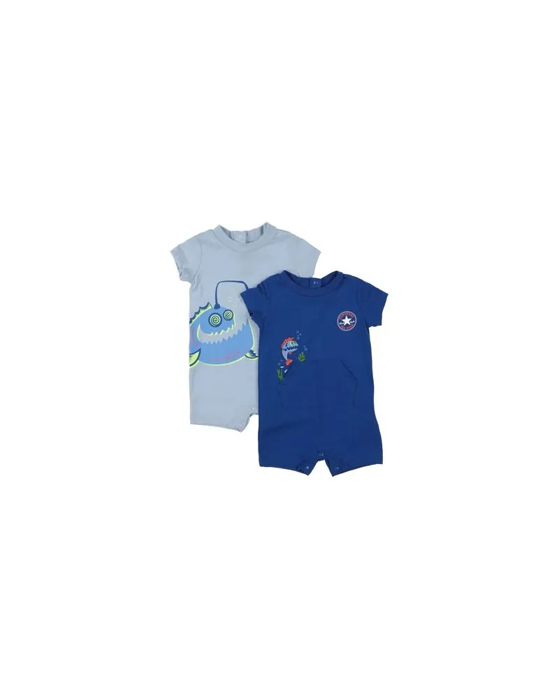 Converse DEEP SEA CRUISERS 2 PKT ROMPER  - NEUGEBORENE - Babystrampler & -Latzhoseauf YOOX.COM Blau