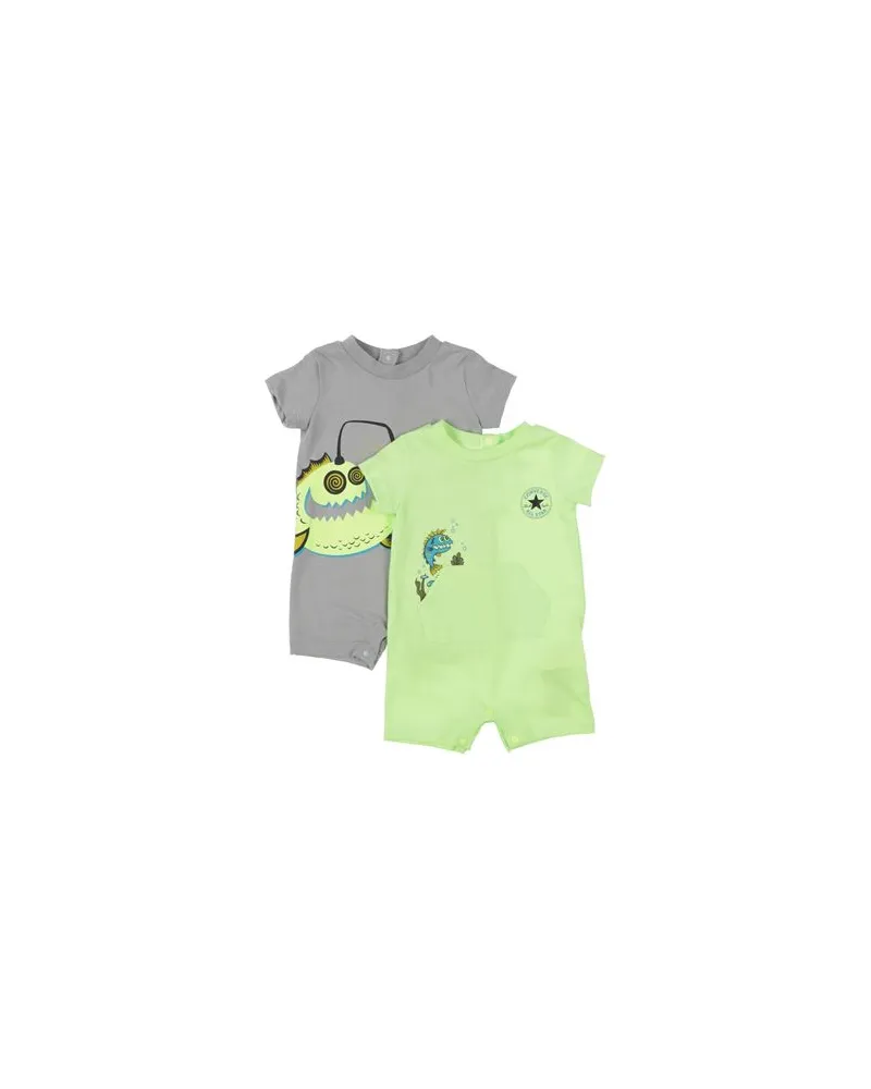 Converse DEEP SEA CRUISERS 2 PKT ROMPER  - NEUGEBORENE - Babystrampler & -Latzhoseauf YOOX.COM Limettengrün