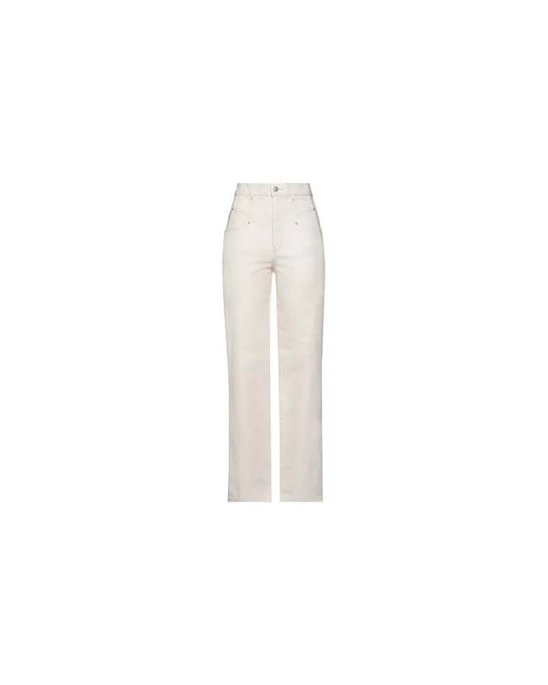 Isabel Marant HOSEN & RÖCKE - Jeanshosenauf YOOX.COM Cremeweiß