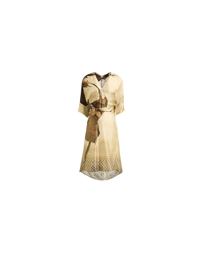 Masnada KLEIDER - Midi-Kleiderauf YOOX.COM Sand