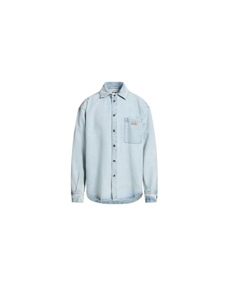 MSGM JACKEN & MÄNTEL - Jeansjacken/Mäntelauf YOOX.COM Blau