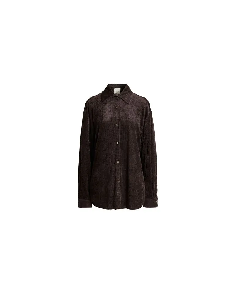 ALYSI CHOCOLAT - TOPS - Hemdenauf YOOX.COM Dunkelbraun