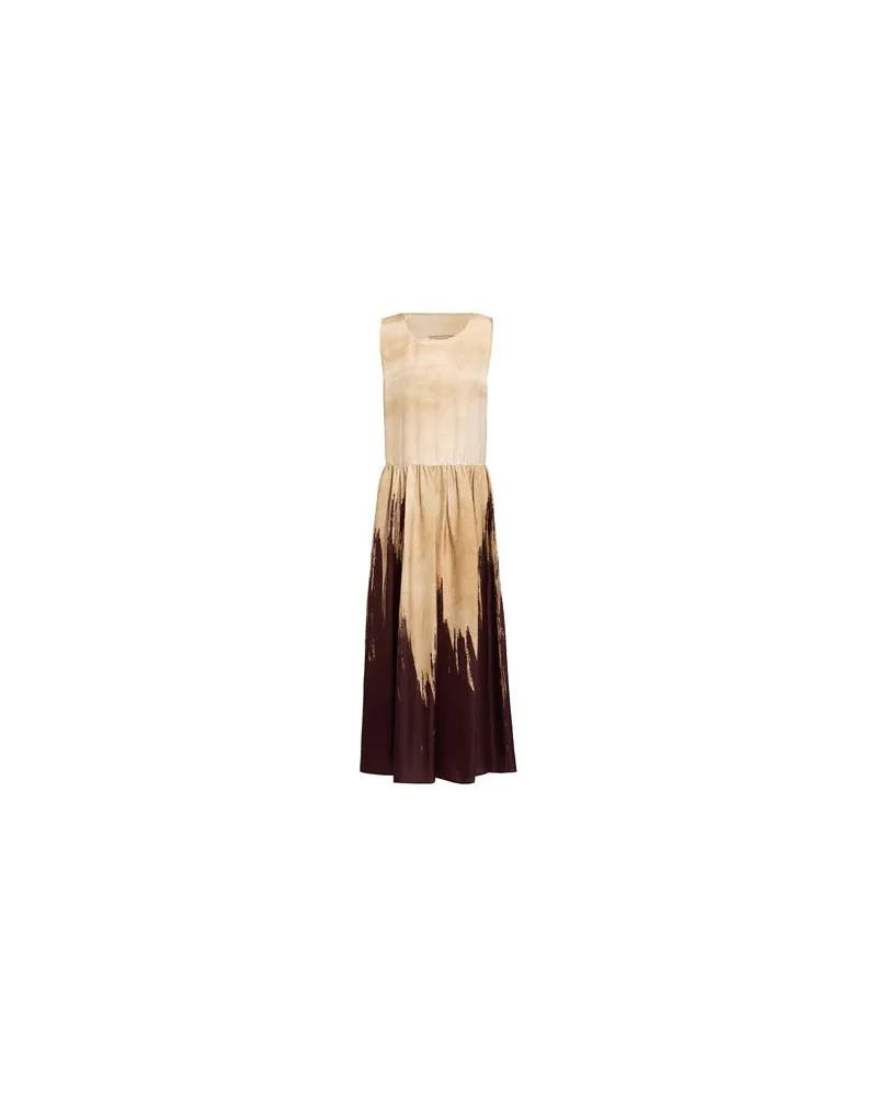 Uma Wang KLEIDER - Maxi-Kleiderauf YOOX.COM Sand