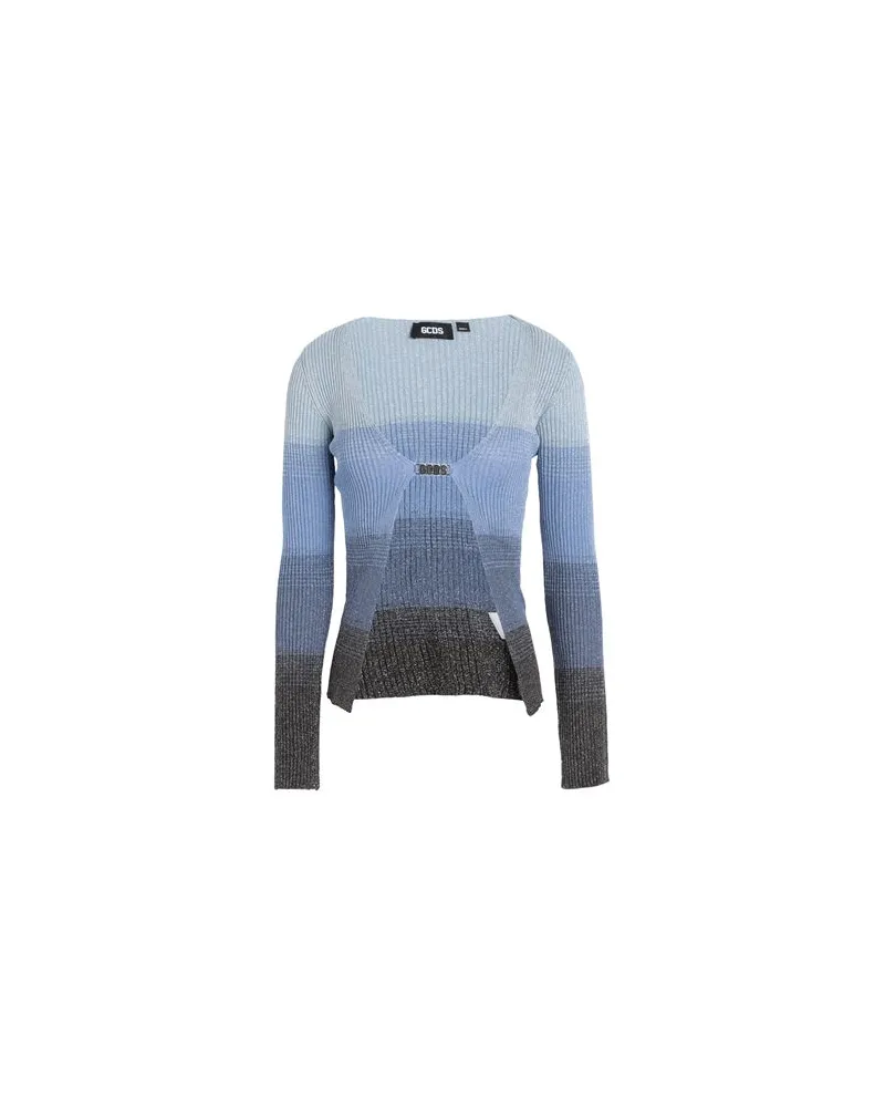 GCDS STRICKWAREN - Strickjackenauf YOOX.COM Himmelblau