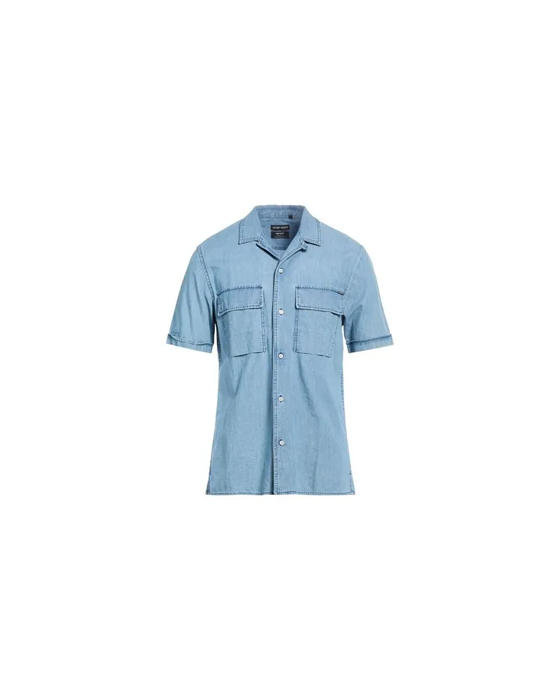 Antony Morato TOPS - Jeanshemdenauf YOOX.COM Blau