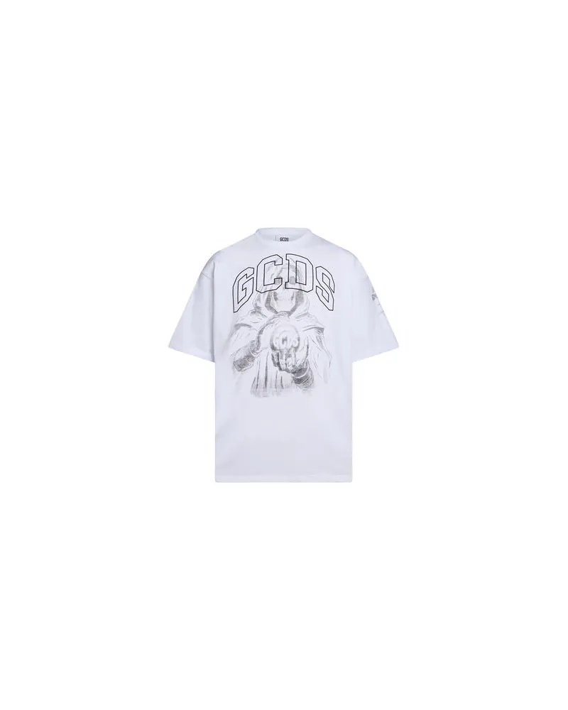 GCDS TOPS - T-shirtsauf YOOX.COM Weiß