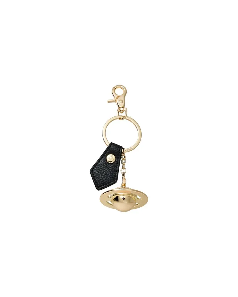Vivienne Westwood 3D ORB LIGHT GOLD  - Kleinlederwaren - Schlüsselanhängerauf YOOX.COM Schwarz