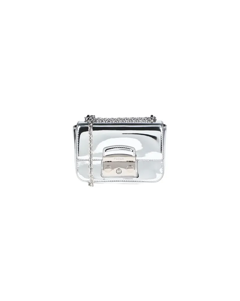 Furla METROPOLIS MINI CROSSBODY  - TASCHEN - Umhängetascheauf YOOX.COM Silber