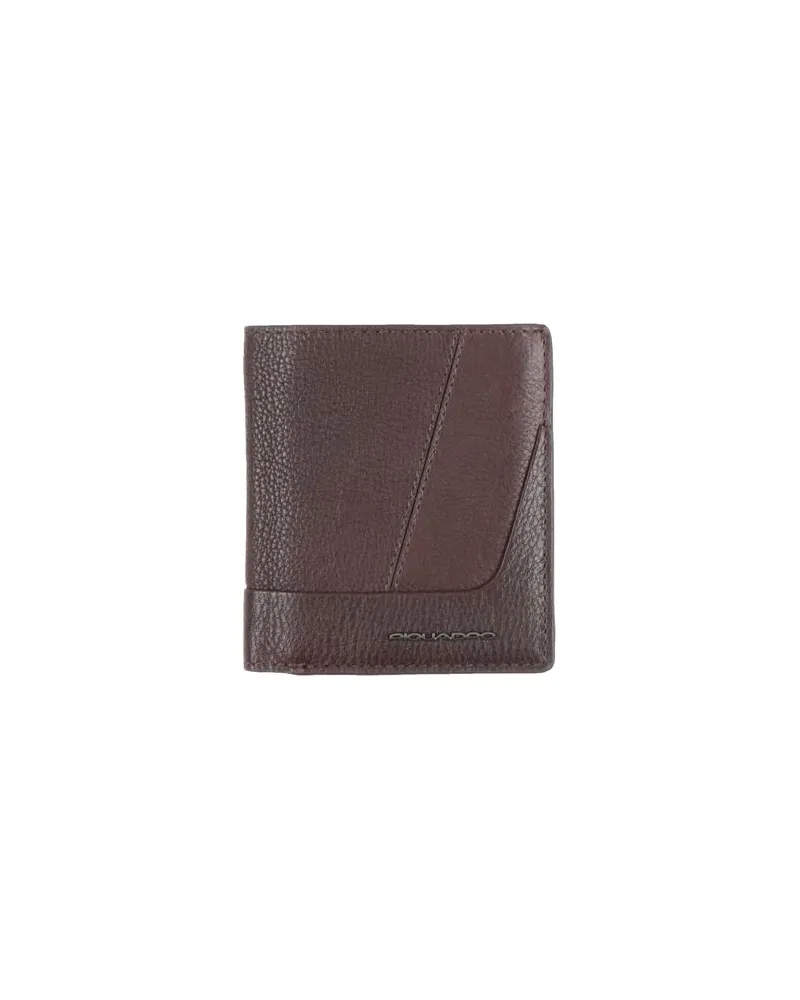 Piquadro Kleinlederwaren - Brieftaschenauf YOOX.COM Schokobraun