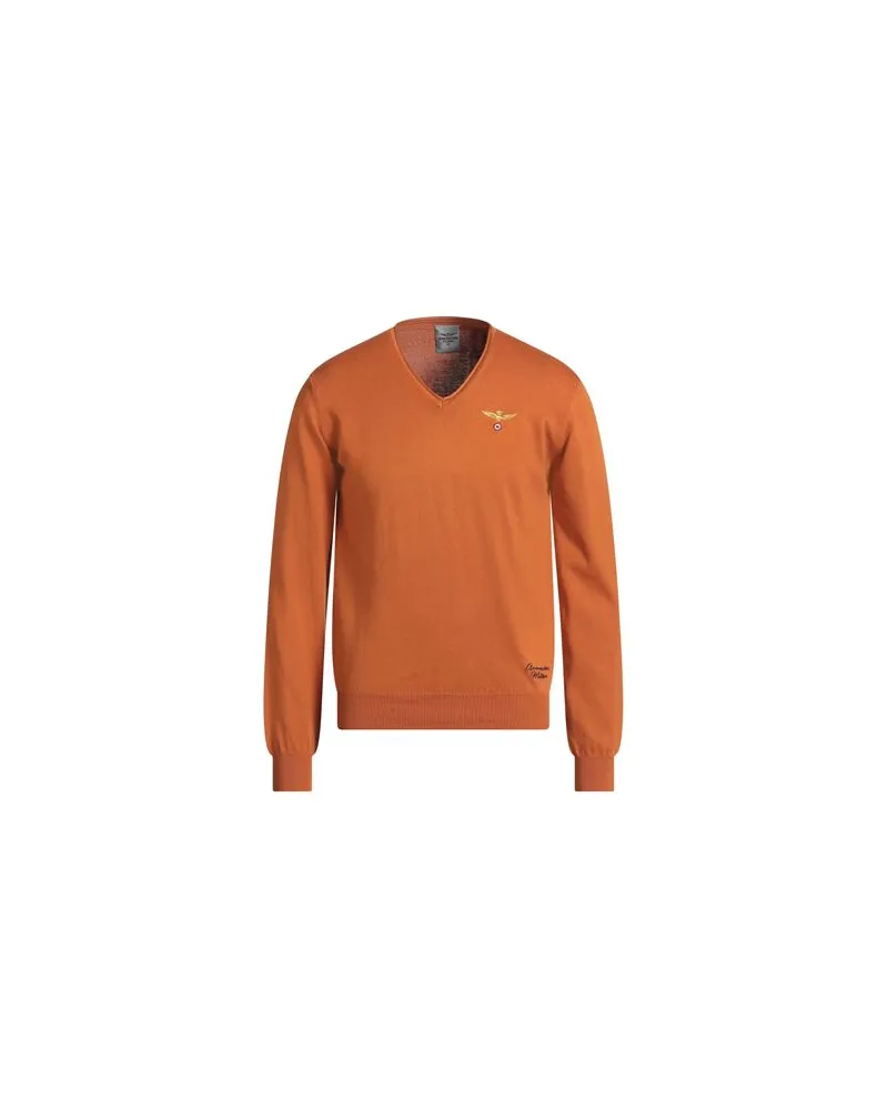 Aeronautica Militare STRICKWAREN - Pulloverauf YOOX.COM Orange